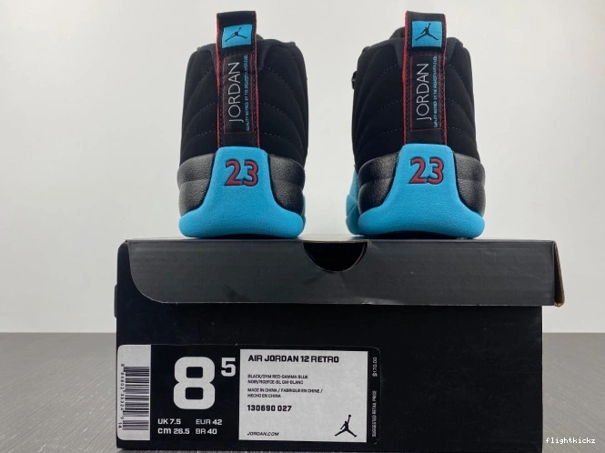 Jordan 12 Blue Retro Gamma 130690-027 0707